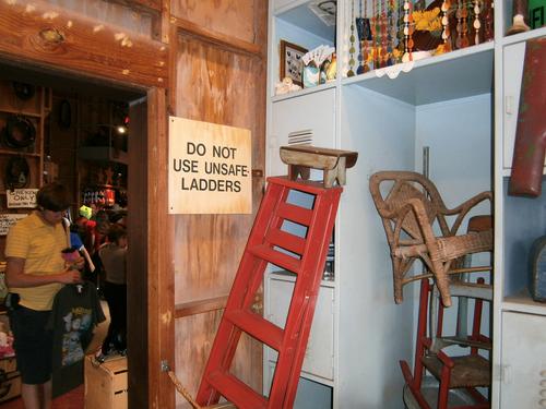 Do not use unsafe ladders