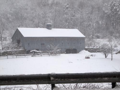 Groton barn in winter #2
