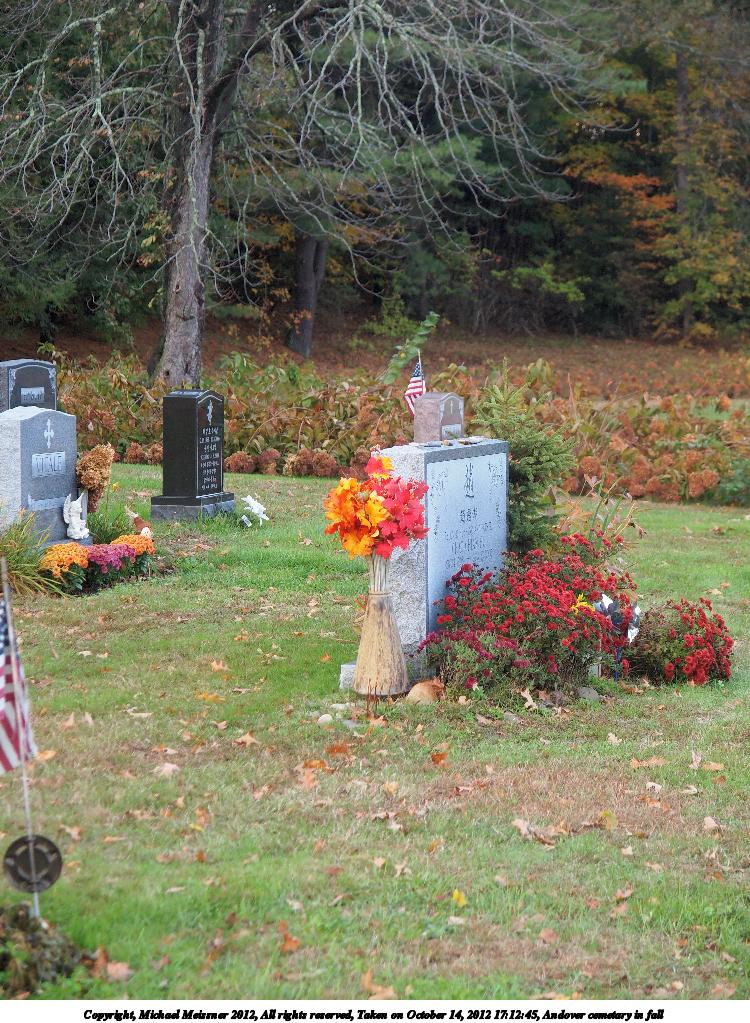 Andover cemetary in fall #8