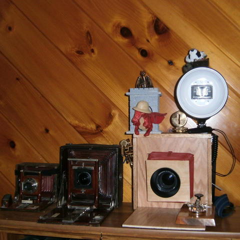 Seneca Chautauqua, Kodak Pony Premo with E-P2, and Arisia camera
