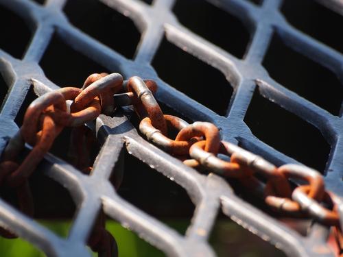 Rusted chain