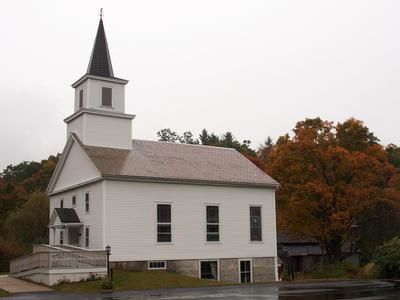 Church in fall