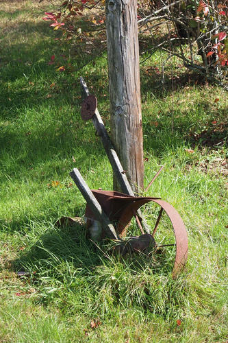 Old farm implement