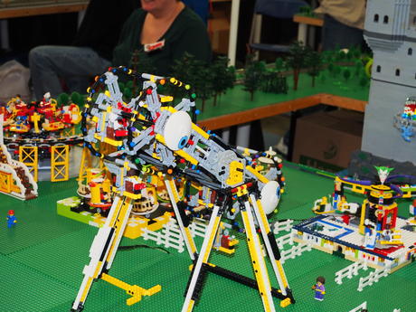 Lego railroad double ferris wheel