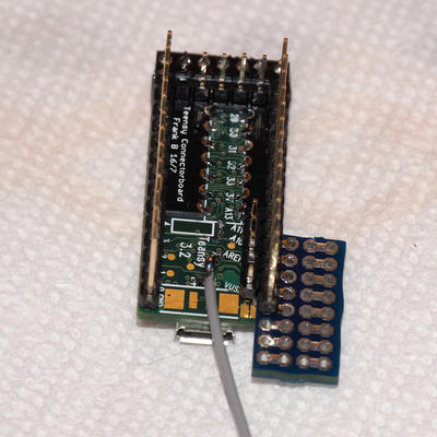 Teensy 3.2 + FrankB's shield to access the underneath pins #2