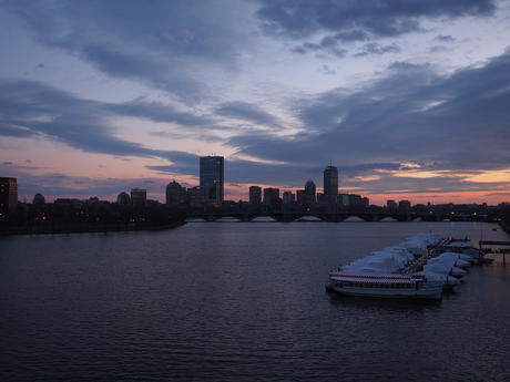 Boston at dusk