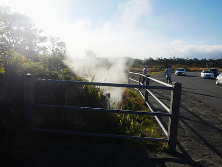 Volcano steam vent