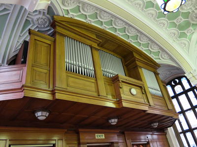 Manchester University organ pipes