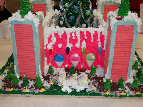 Gingerbread castle detail #2