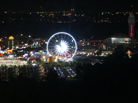 Ferris wheel at night
