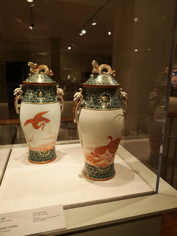 Covered vases, late 19th century