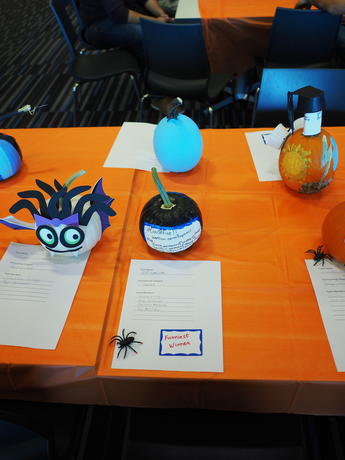 Pumpkin decorating contest at work #8