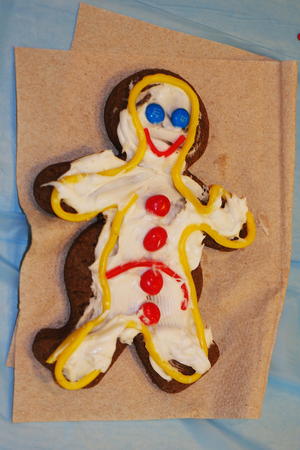 Decorated ginger person