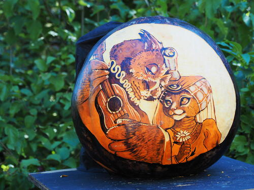 The Owl and the Pussycat pumpkin