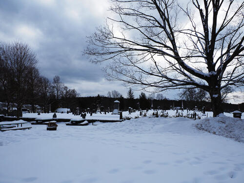 Harvard, MA graveyard in winter #2