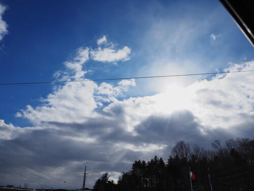 Winter sun and clouds #2