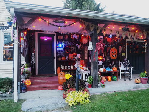 Halloween party at Russell Hannula's