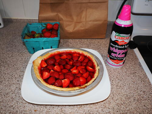 Strawberry pie with Springdell strawberries