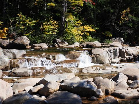 Swift river flow at the Kancamagus highway #3