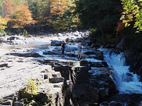 Swift river flow at the Kancamagus highway #5