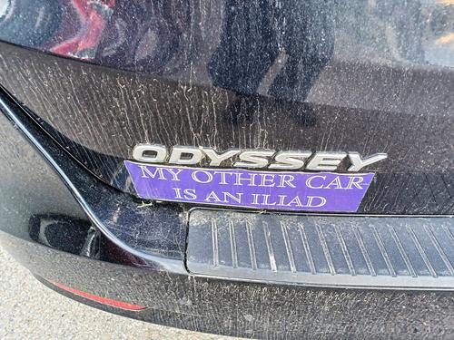 Odyssey bumper sticker