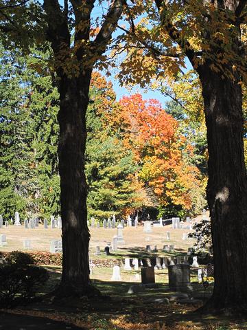 Fall leaves at the West Parish Garden Cemetery #2