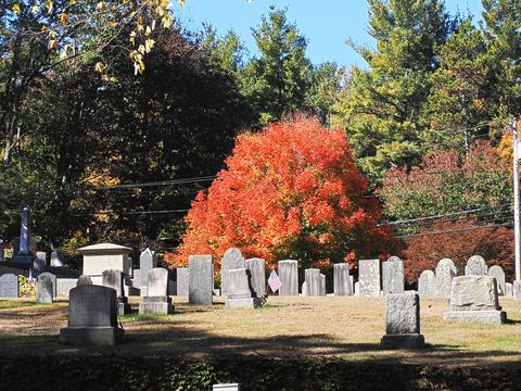 Fall leaves at the West Parish Garden Cemetery #6