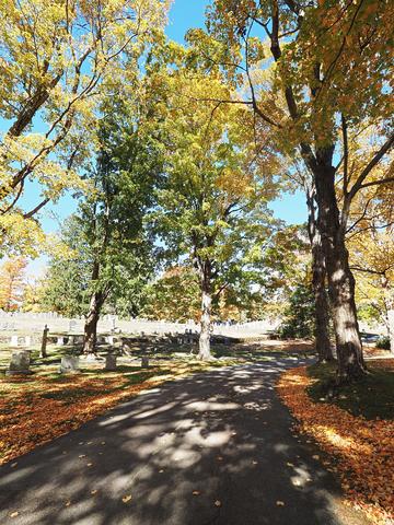 Fall leaves at the West Parish Garden Cemetery #13