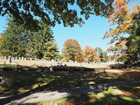 Fall leaves at the West Parish Garden Cemetery #16