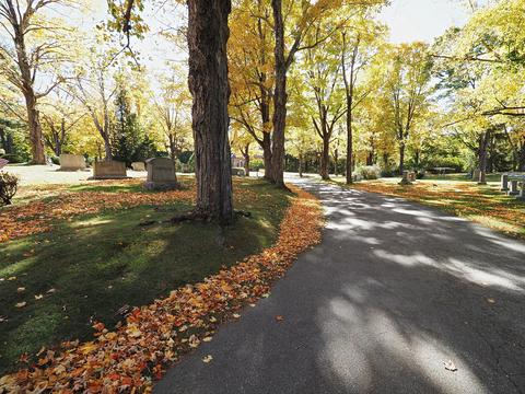 Fall leaves at the West Parish Garden Cemetery #18