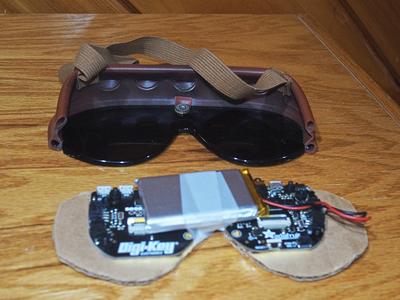 Back of the steampunk goggles
