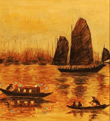 Flower boat, 1850 time frame