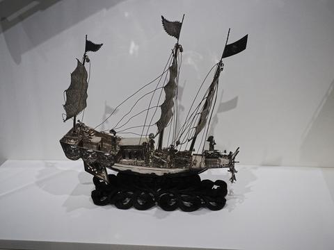 Model of a Chinese junk, 1900-1910