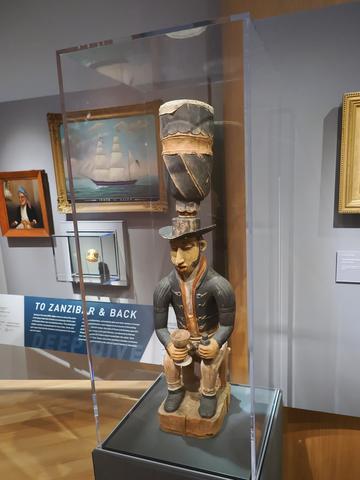 Drum in the form of a European sailor, early 1800s