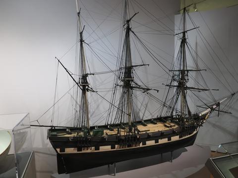 Model of the 1797 ship Friendship, about 1804
