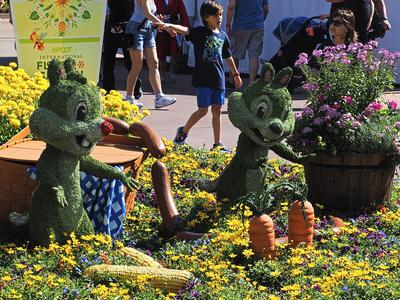 Chip and Dale topiary