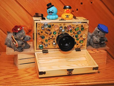 My pirate chest camera (front)