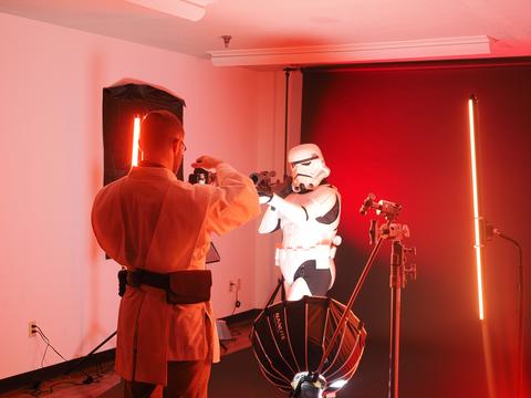 Behind the scenes at the cosplay shoot #2