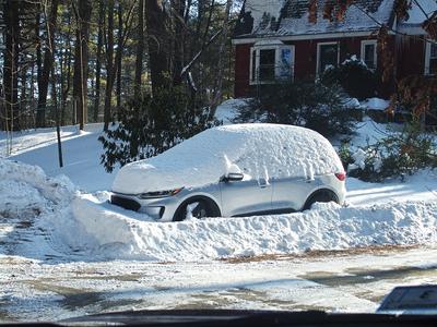 Gwen's car in winter