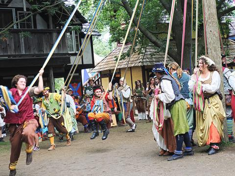 Maypole dancing #6