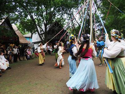 Maypole dancing #12