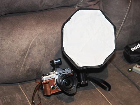 OM-3 with Godox Lux Retro Master flash and LM-S25 #2