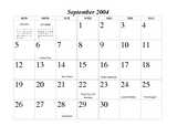 September calendar page
